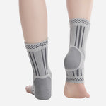Knit Ankle Compression Sleeve – worn, on white