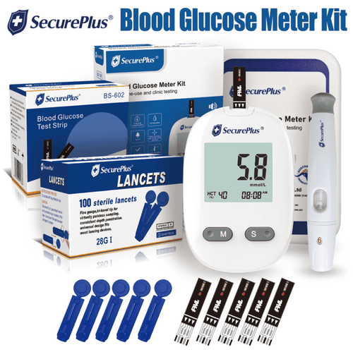 Blood Glucose Meter Kit, Home and Clinic Use