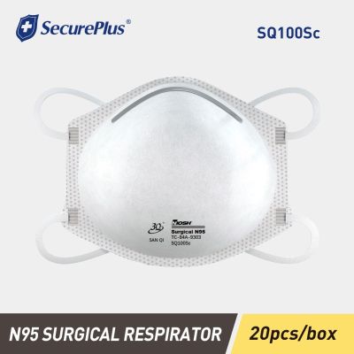 SecurePlus N95 Particulate Respirator, 5 Box, 20pc/Box