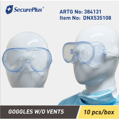 SecurePlus Goggle without Vents